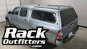 I have a 2010 tundra double cab with a 6.5' box. Toyota Tacoma Leer Camper Shell With Rhino Rack Rt14 Tracks Youtube