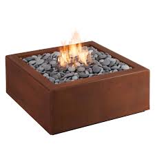 You can enjoy your fire pit without having to worry about running a hose to the tank or tripping over the exposed tank. Bento Square Outdoor Fire Pit In Corten Steel By Paloform Stardust