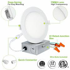 6 Led Recessed Light With J Box Adjustable Color Temp 10w Non Dimmable Led For Sale Online Ebay
