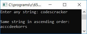 As you can observe in the above screenshot of output that we have entered 5 strings . C Program To Sort String