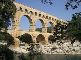 Roman Aqueducts Scenic Travel Nimes France Roman Aqueduct