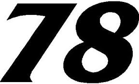 Basically i've had that number since i was on. 78 Race Number France Font Decal Sticker