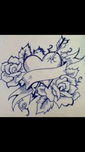Pin By Beatrice Ams On Drawings Tattoos Heart Drawing Tattoo Design Drawings Flower Pattern Drawing