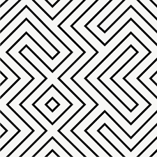 Black And White Geometric Bathroom Tiles Geometric Maze Wallpaper In Black Removable Vinyl Wallpaper Peel Stick No Glue No Mess In 2020 Tile Decals Floor Decal Floor Stickers