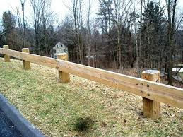 Wooden Guard Rail Diy Projects Yard Design Driveway Barrier Backyard