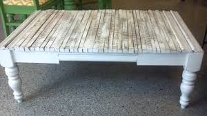 Repurposed Coffee Table With Tobacco Sticks As The Top Www Sticksandmore Com Tobacco Sticks Shabby Chic Classroom Coffee Table