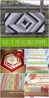 Quilt As You Go Patterns Table Runners Quilted Table Runners Table Runner Pattern Small Quilt Projects
