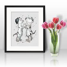 Great savings & free delivery / collection on many items. 101 Dalmatians Watercolor Print Dalmatians Art Dog Art Disney Art Nursery Kids Room Decor Wall Art Vivid Art Designs