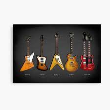 Most orders are eligible for free shipping! Guitar Canvas Prints Redbubble