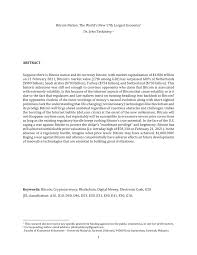 Use double quotation marks around the title of an article, a chapter, or a web page and italicize the title of a periodical, a book, brochure, or a report Pdf Bitcoin Nation The World S New 17th Largest Economy