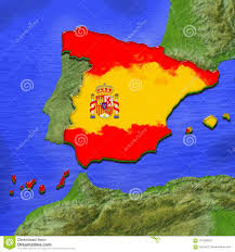 That plateau is rarely flat, and is in reality a mostly hilly highland area. Mapa 3d Da Espanha Pintado Nas Cores Da Bandeira Espanhola Ilustracao Da Torta Estilizado Da Geleia Ilustracao Stock Ilustracao De Mapa Fundo 101268323