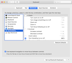 Mac Accessibility Shortcuts Apple Support