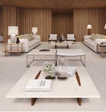 Limestone Coffee Table And Capri Side Table And Bench Designed By Jorge Zalszupin Available At Espasso Midcentury Modern And Coffee Table House Interior Table