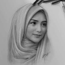 10 Potret Lukisan Wajah Kece Artis Dengan Sketsa Pensil Mirip Banget