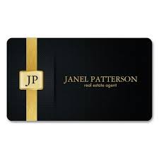 Black And Gold Card Design Elegant Black And Gold Real Estate Agent Business Card Zazzle Com Graphic Design Business Card Interior Designer Business Card Photographer Business Card Template