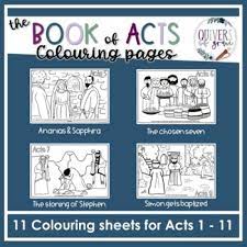To add to the fun, kids can use the 2 sticker. No Prep Bible Coloring Sheet The Book Of Acts Chapters 1 To 11 Coloring Pages