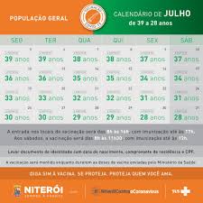 Veja calendário de vacinação dos estados! Prefeitura De Niteroi Posts Facebook