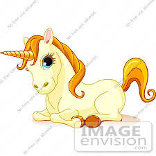 Unicorn synonyms, unicorn pronunciation, unicorn translation, english dictionary definition of unicorn. 56136 Clip Art Of A Resting Cute Yellow Unicorn With Blue Eyes Orange Hair And A Golden Horn By Pushkin Einhorn Bilder Niedliches Einhorn Niedlich