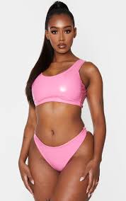 It's also extremely durable wash after wash and uses a lower. Shape Hot Pink Vinyl Thong Bikini Bottom Prettylittlething Il