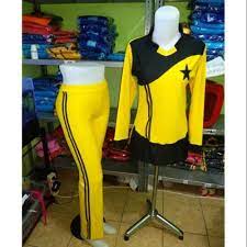 Model baju olahraga muslimah ini hadir dengan warna kuning pastel. Jual Pakaian Olahraga Terlaris Baju Senam Kuning Kombinasi Hitam Jakarta Barat Minutemaid192 Tokopedia