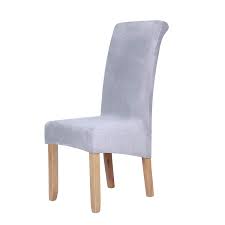 Top picks related reviews newsletter. Velvet Stretch Dining Chair Slipcovers Spandex Plush Short Chair Covers Solid Large Dining Room Chair Protector Home Decor Set Of 6 Light Grey Buy Online In Antigua And Barbuda At Antigua Desertcart Com