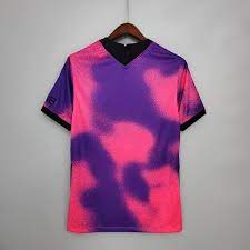 Aproveite o frete grátis pelo mercadolivre.com.br! Camisa Psg Iv 20 21 Rosa E Roxo Nike Jordan Masculino Torcedor