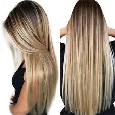 Black And Yellow Hair Style Length X3a 27 Quot X2f 70cm Colors X3a Black Gradient Yellow Hair Closest To The Physical Proper Thick Hair Styles Brown Ombre Hair Straight Hairstyles