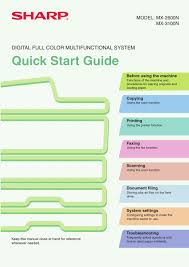 Check spelling or type a new query. Sharp Mx 2600n Quick Start Manual Pdf Download Manualslib