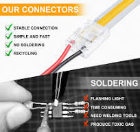 LightingWill LED Strip Connectors 2Pin 10mm, 10 PCS ...
