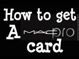 pro makeup how to get a mac pro card