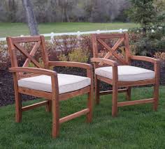 Prices subject to home office audit & correction. X Back Acacia Patio Chairs With Cushions Set Of 2 Walker Edison Owxb2br