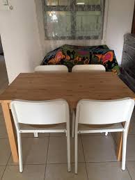 Provides plenty of space for up to six guests. Ikea Birch Wood Dining Table For Sale Home Furniture Furniture On Carousell