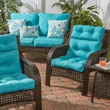 Greendale Home Fashions Deep Seat Loveseat Cushion Set Walmart Com Outdoor Lounge Chair Cushions High Back Chairs Lounge Chair Cushions