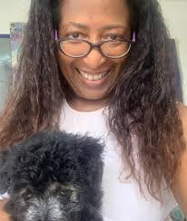 Introducing (drumroll please!) Pablo Santo Sparky Escobar... my new #studio  #buddy! #artistlife #hesahandfull #islanddog #isnthethecutest  #caribbeanartist #nicoleedgecombeart