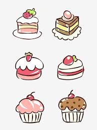 Food Elements Hand Drawn Cute Cartoon Dessert Cake Dessert Cake Cartoon Food Png And Vector With Transparent Background For Free Download Cute Food Drawings Cute Cartoon Food Cute Doodles