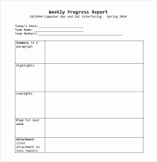 Business Progress Report Template Elegant 13 Sample Weekly Progress Reports In 2021 Progress Report Progress Report Template Report Template