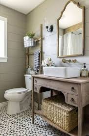Decidedly, the wallpaper i chose is a very modern and simple wallpaper design that fits within the modern farmhouse style easily. 25 Farmhouse Bathrooms That Invite In Shelterness