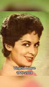 #Recordando a #VirginiaLuque #Tango #Argentina Violeta Mabel Domínguez, más  conocida por su nombre artístico Virginia Luque (Buenos Aires, 4 de octubre  de 1927-ibídem, 3 de junio de 2014), fue una ...
