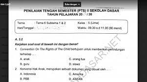 Soal uts tema 6 kelas 5. Soal Pts Kelas 5 Tema 6 Subtema 1 Dan 2 Sekolahdasar Net