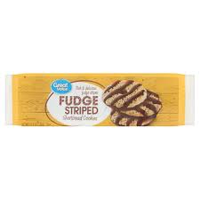 20% less net carbs than regular cookies! Great Value Fudge Striped Shortbread Cookies 11 5 Oz Walmart Com Walmart Com