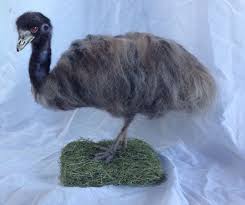 The Pictured Emu Was Commissioned For An Auction For Carolina Waterfowl Rescue In Honour Of One Of Their Favourite Rescues Felt Animals Nuno Felting Emu Bird
