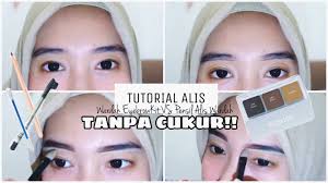 Tutorial Alis Tanpa Cukur Dengan Eyebrow Kit Wardah Vs Pensil Alis Wardah Youtube