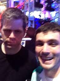 I was handing out stickers before the NSP concert Saturday met this guy. I  took this picture mid death, thus the quality. : r/gamegrumps