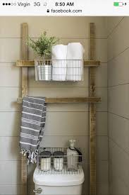 Rustic Ladder Shelf Over Toilet Lakehouse Style Beautiful Bathroom Renovations Rustic Wood Projects Home Decor