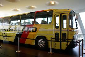 At The Mercedes Museum In Stuttgart The Bus That Carried The 1974 West German World Cup Team Stuttgart Germany Stuttgart Mercedes