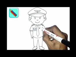 Koleksi gambar mewarnai polisi lalu lintas via gambarcoloring.website. Menggambar Pilot Dengan Cepat Dan Mudah Untuk Anak2 Youtube