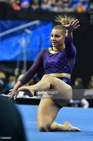 Lsu S Mckenna Kelley During Her Floor Routine During Semifinal 2 Of Lsu Gymnastics Female Gymnast Gymnastics Girls
