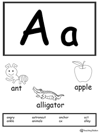 Large colorful alphabet flashcards for kindergarten & preschool! Free Letter A Printable Alphabet Flash Cards For Preschoolers Myteachingstation Com