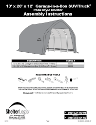 Shelterlogic 62693 0 62693 Owner S Manual Manualzz