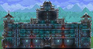Pre Eoc Base Still Not Done Putting In Furniture Tell Me What Ya Think Terraria Terraria House Design Terraria House Ideas Terraria Builds